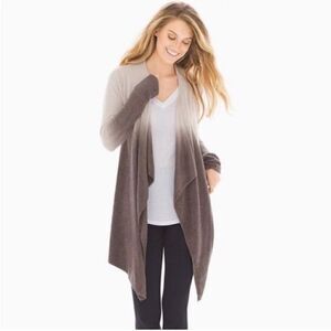 Barefoot Dreams Cozy Chic Lite Calypso Wrap Cardigan in Ombre Natural Small M
